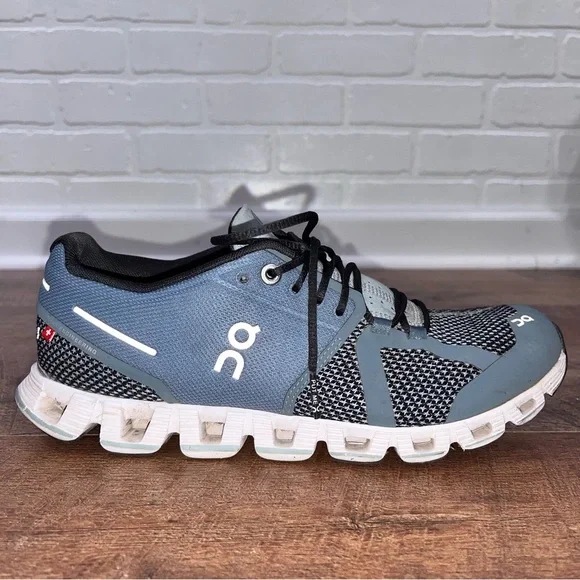 On Running Women's Sneakers - Blue and Black - Picture 2 of 13